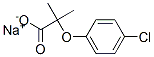 sodium 2-(4-chlorophenoxy)-2-methylpropionate Struktur