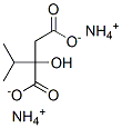 2-hydroxy-2-isopropylsuccinic acid, ammonium salt Struktur