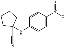 1-[(4-nitrophenyl)amino]cyclopentane-1-carbonitrile Struktur