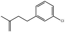 4-(3-Chlorophenyl)-2-methylbut-1-ene Struktur