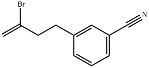 2-BROMO-4-(3-CYANOPHENYL)-1-BUTENE Struktur