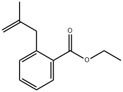 2-(2-METHYL-ALLYL)-BENZOIC ACID ETHYL ESTER Struktur