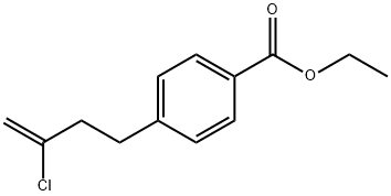 4-(4-CARBOETHOXYPHENYL)-2-CHLORO-1-BUTENE Struktur