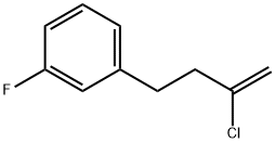 2-CHLORO-4-(3-FLUOROPHENYL)-1-BUTENE Struktur