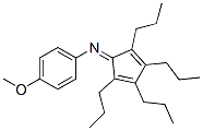 4-METHOXY-N-(2,3,4,5-TETRAPROPYLCYCLOPENTA-2,4-DIENYLIDENE)ANILINE Struktur