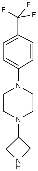 1-(3-AZETIDINYL)-4-[4-(TRIFLUOROMETHYL)PHENYL]-PIPERAZINE Struktur