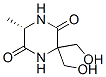 2,5-Piperazinedione,3,3-bis(hydroxymethyl)-6-methyl-,(6S)-(9CI) Struktur