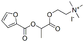 2-[2-(furan-2-carbonyloxy)propanoyloxy]ethyl-trimethyl-azanium iodide Struktur