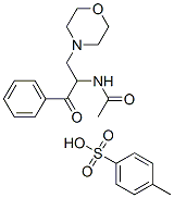 4-methylbenzenesulfonic acid, N-(3-morpholin-4-yl-1-oxo-1-phenyl-propa n-2-yl)acetamide Struktur