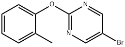 5-BROMO-2-(O-TOLYLOXY)PYRIMIDINE Struktur