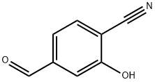 Benzonitrile, 4-formyl-2-hydroxy- (9CI) Struktur