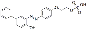 2-[4-[(4-hydroxybiphenyl-3-yl)azo]phenoxy]ethyl hydrogen sulphate Struktur