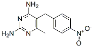 6-Methyl-5-(4-nitrobenzyl)pyrimidine-2,4-diamine Struktur