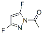 1H-Pyrazole, 1-acetyl-3,5-difluoro- (9CI) Struktur