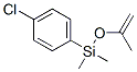 (p-Chlorophenyl)-isopropenoxy-dimethylsilane Struktur