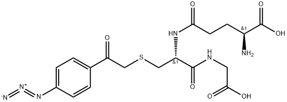 S-(P-AZIDOPHENACYL)GLUTATHIONE Struktur