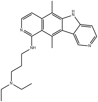 N-[3-(Diethylamino)propyl]-6,11-dimethyl-5H-pyrido[3',4':4,5]pyrrolo[2,3-g]isoquinoline-10-amine Struktur