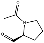 2-Pyrrolidinecarboxaldehyde, 1-acetyl-, (S)- (9CI) Struktur