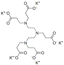 pentapotassium N,N-bis[2-[bis(2-carboxyethyl)amino]ethyl]-beta-alaninate Struktur