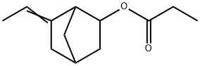 6-ethylidenebicyclo[2.2.1]hept-2-yl propionate Struktur