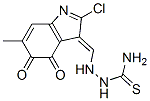 [(2-chloro-6-methyl-4,5-dioxo-indol-3-ylidene)methylamino]thiourea Struktur