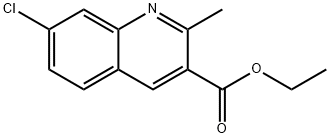 7-CHLORO-2-METHYL-QUINOLINE-3-CARBOXYLIC ACID ETHYL ESTER Struktur