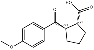 CIS-2-(4-METHOXYBENZOYL)CYCLOPENTANE-1-CARBOXYLIC ACID Struktur