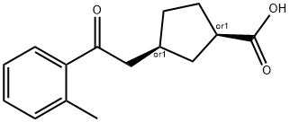 CIS-3-[2-(2-METHYLPHENYL)-2-OXOETHYL]CYCLOPENTANE-1-CARBOXYLIC ACID Struktur