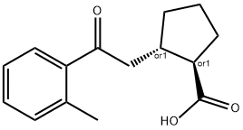 TRANS-2-[2-(2-METHYLPHENYL)-2-OXOETHYL]CYCLOPENTANE-1-CARBOXYLIC ACID Struktur