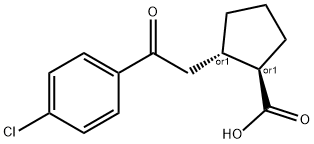 TRANS-2-[2-(4-CHLOROPHENYL)-2-OXOETHYL]CYCLOPENTANE-1-CARBOXYLIC ACID Struktur