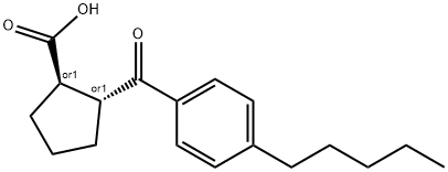 TRANS-2-(4-N-PENTYLBENZOYL)CYCLOPENTANE-1-CARBOXYLIC ACID Struktur