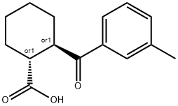 TRANS-2-(3-METHYLBENZOYL)CYCLOHEXANE-1-CARBOXYLIC ACID Struktur