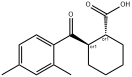 TRANS-2-(2,4-DIMETHYLBENZOYL)CYCLOHEXANE-1-CARBOXYLIC ACID Struktur