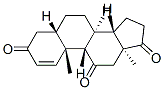 (5S,8S,9S,10S,13S,14S)-10,13-dimethyl-4,5,6,7,8,9,12,14,15,16-decahydr ocyclopenta[a]phenanthrene-3,11,17-trione Struktur