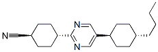 4-[5-(4-butylcyclohexyl)-2-pyrimidinyl]-, [trans,trans]-Cyclohexanecarbonitrile Struktur