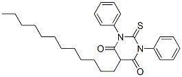 1,3-Diphenyl-5-dodecyl-2,3-dihydro-2-thioxo-4,6(1H,5H)-pyrimidinedione Struktur