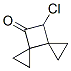 Dispiro[2.0.2.2]octan-7-one,  8-chloro- Struktur