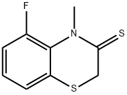 2H-1,4-Benzothiazine-3(4H)-thione,  5-fluoro-4-methyl- Struktur