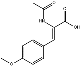 (Z)-2-ACETAMIDO-3-(4-METHOXYPHENYL)ACRYLIC ACID Struktur