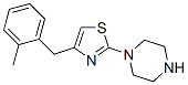 1-[4-[(2-methylphenyl)methyl]-1,3-thiazol-2-yl]piperazine Struktur