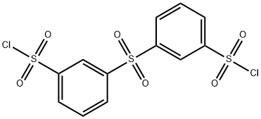 3-{[3-(chlorosulfonyl)phenyl]sulfonyl}benzenesulfonyl chloride Struktur