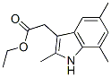 ethyl 2-(2,5,7-trimethyl-1H-indol-3-yl)acetate Struktur