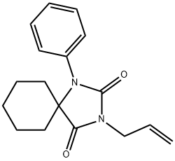 3-Allyl-1-phenyl-1,3-diazaspiro[4.5]decane-2,4-dione Struktur