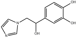 1,2-Benzenediol, 4-[1-hydroxy-2-(1H-imidazol-1-yl)ethyl]- (9CI) Struktur