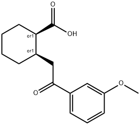 CIS-2-[2-(3-METHOXYPHENYL)-2-OXOETHYL]CYCLOHEXANE-1-CARBOXYLIC ACID Struktur