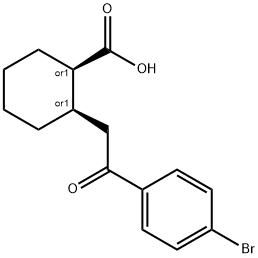 CIS-2-[2-(4-BROMOPHENYL)-2-OXOETHYL]CYCLOHEXANE-1-CARBOXYLIC ACID Struktur