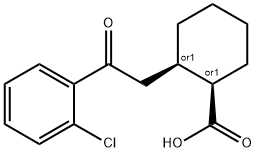 CIS-2-[2-(2-CHLOROPHENYL)-2-OXOETHYL]CYCLOHEXANE-1-CARBOXYLIC ACID Struktur