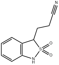 2,1-Benzisothiazole-3-propanenitrile,1,3-dihydro-,2,2-dioxide(9CI) Struktur