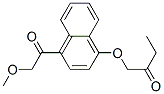 1-(4-Methoxyacetyl-1-naphtyloxy)-2-butanone Struktur