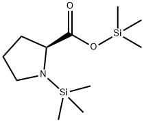 1-(Trimethylsilyl)pyrrolidine-2α-carboxylic acid (trimethylsilyl) ester Struktur